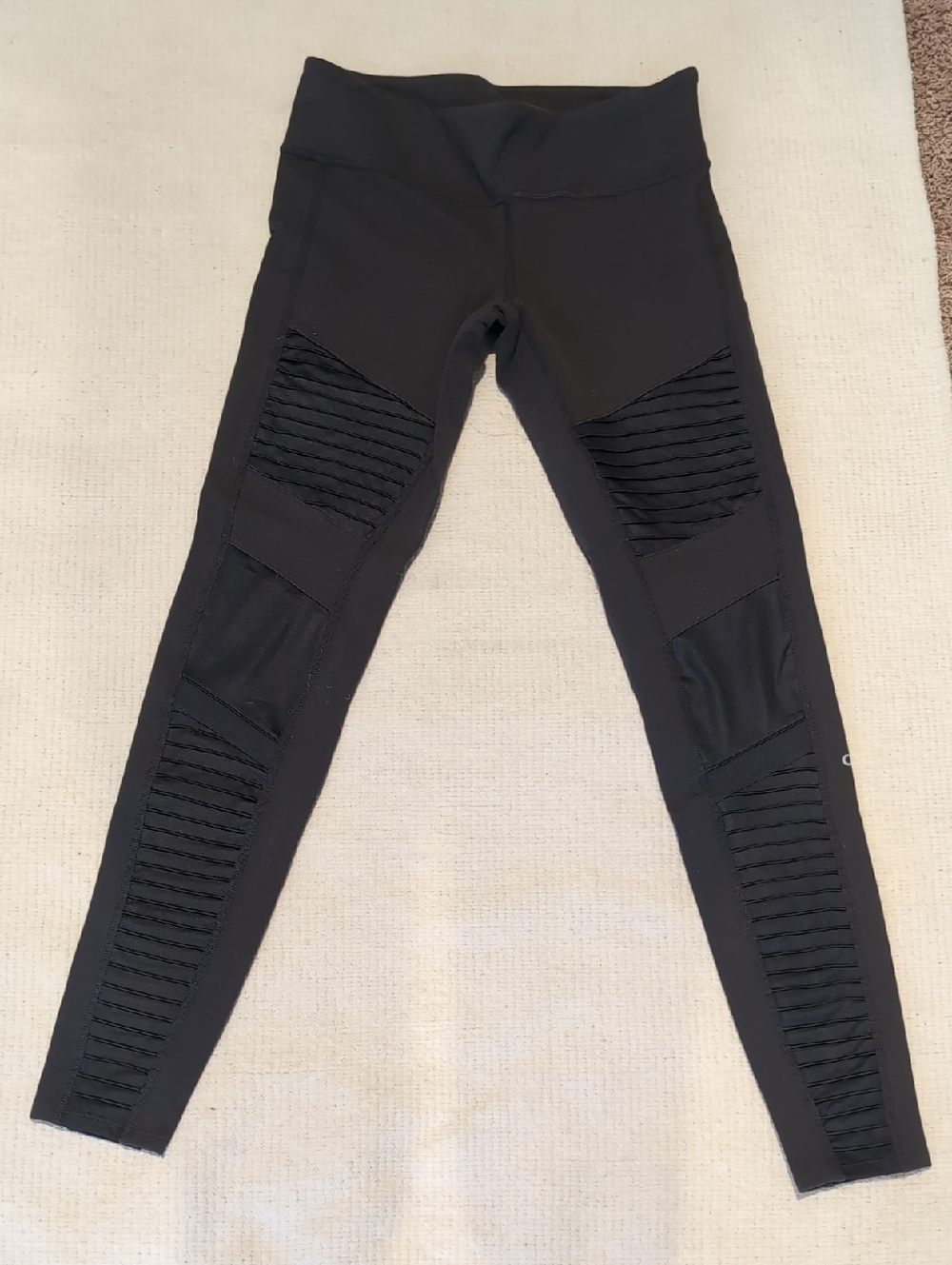 ALO Yoga Gray High-Waist Ribbed Leggings